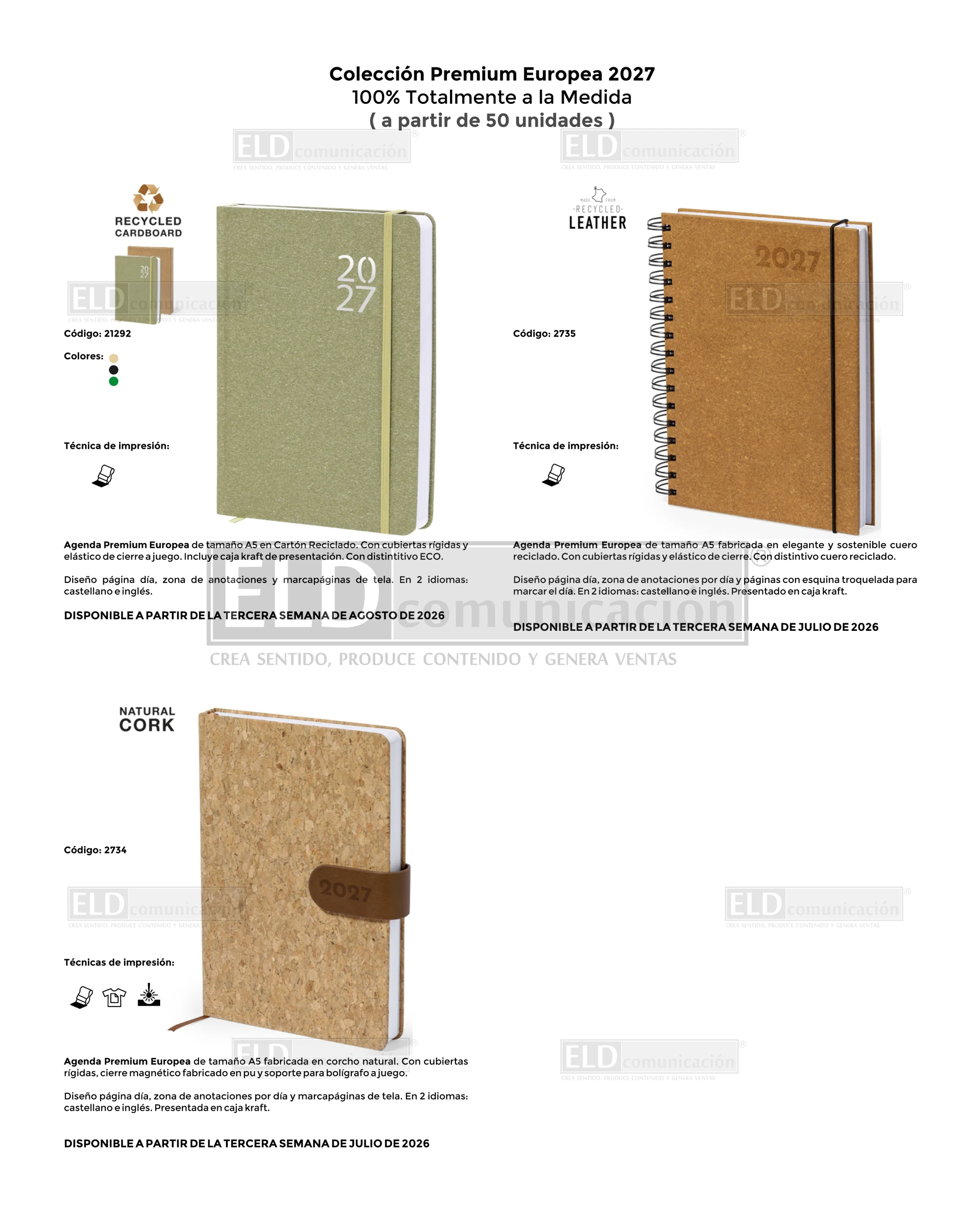 Agendas Colección Premium Europea 2027 03